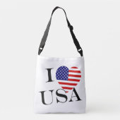 Sac Ajustable I Heartflag USA bk cbt (Dos)