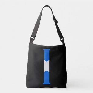 Sac Ajustable I Monogramme superposé sur le drapeau écossais cbc