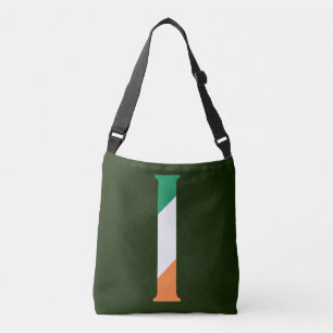 Sac Ajustable I Monogramme superposé sur le drapeau irlandais cb
