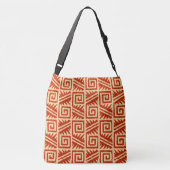 Sac Ajustable Ikat Aztec Tribal - Mandarin et orange clair (Dos)