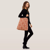 Sac Ajustable Ikat Aztec Tribal - Mandarin et orange clair (Sur le modèle)