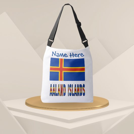 Sac Ajustable Îles Aaland Ålander Drapeau Bleu Personnalisation