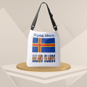 Sac Ajustable Îles Åland Ålander Drapeau Bleu Personnalisation 