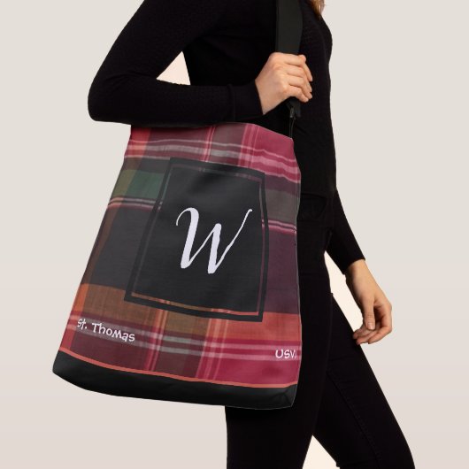 Sac Ajustable Îles Vierges américaines St. Thomas USVI Madras Pe (De près)