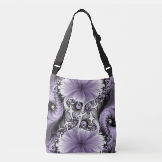 Sac Ajustable Illusion Lilac Abstrait Floral Fractal Art Imagina (Devant)