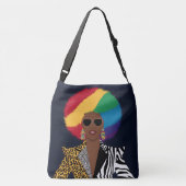 Sac Ajustable Illustration Afro Chic audacieuse et vibrante (Dos)