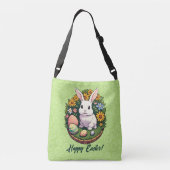 Sac Ajustable Illustration classique du lapin de Pâques. Joyeux (Dos)