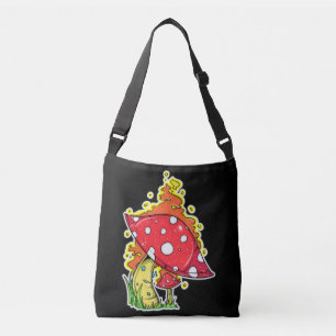Sac Ajustable Illustration d'art de champignon psychédélique en