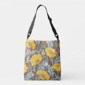 Sac Ajustable illustration d'art pavot fleur jaune (Dos)