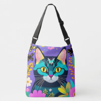 Illustration de chat parfaitement mignonne violet