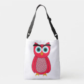 Sac Ajustable Illustration de chouette rose mignonne (Dos)