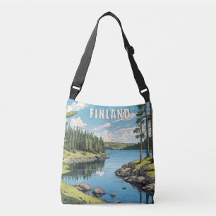 Sac Ajustable Illustration de la nature finlandaise