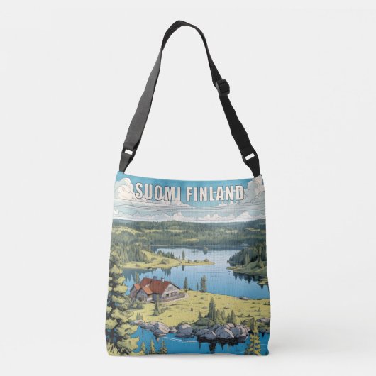 Sac Ajustable Illustration de la nature finlandaise (Dos)