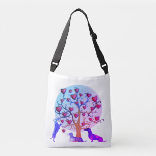 Sac Ajustable Illustration de la Saint-Valentin, Dachshunds Bag