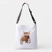Sac Ajustable Illustration de l'hiver du renard mignon (Dos)