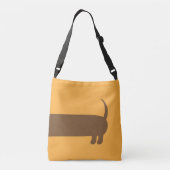 Sac Ajustable Illustration de mignonne long Dachshund (Dos)