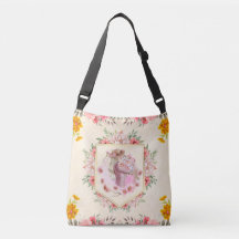 Illustration de portrait floral de la Dame du Prin