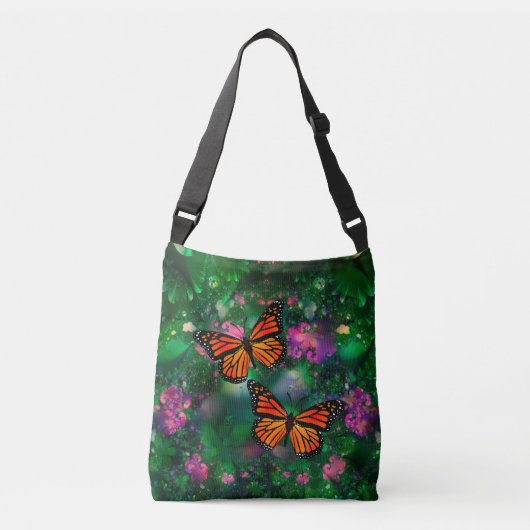 Sac Ajustable Illustration du jardin des papillons Monarch (Devant)