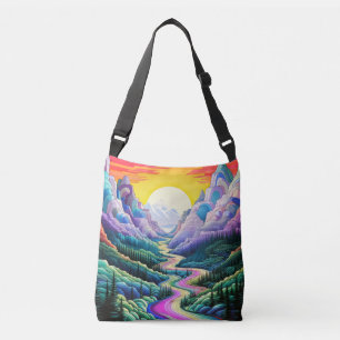 Sac Ajustable Illustration du paysage Pittoresque artistique col
