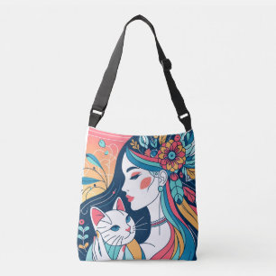 Sac Ajustable Illustration graphique de Cat Lady