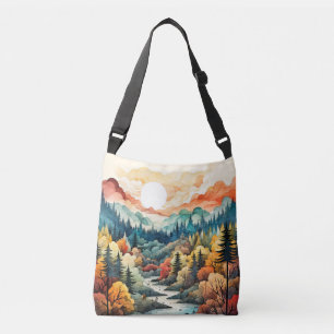 Sac Ajustable Illustration Pittoresque du paysage Abstrait