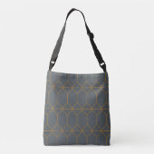 Sac Ajustable Illustration verte, d'or, simple, rétro, élégante (Dos)