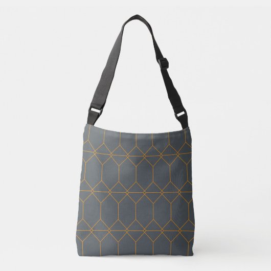 Sac Ajustable Illustration verte, d'or, simple, rétro, élégante (Devant)