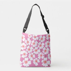 Sac Ajustable Imaginaire blanc Motif rose
