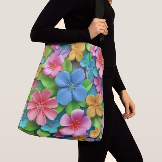 Sac Ajustable Imaginaire floral mignon et arc-en-ciel Whimsy dou (De près)