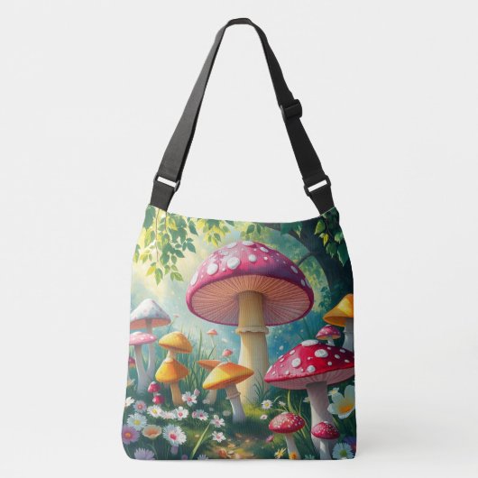 Sac Ajustable Imaginaire Whimsical Champignons de Forêt Enchanté (Devant)
