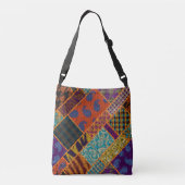 Sac Ajustable Imitation patchwork indienne, toile vintage. (Dos)