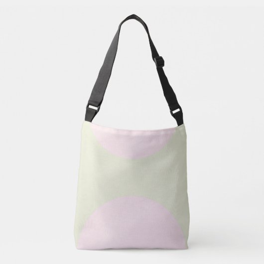 Sac Ajustable Impression abstraite recto-verso vert pastel (Devant)