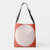 Sac Ajustable Impression d'art abstrait recto verso rose sur rou (Dos)