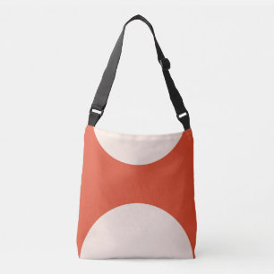 Sac Ajustable Impression d'art abstrait recto verso rose sur rou