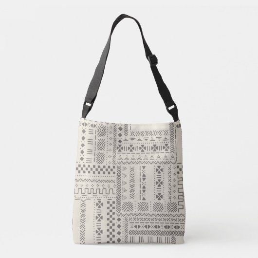 Sac Ajustable Impression d'art en boue africaine (Dos)