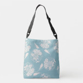 Sac Ajustable Impression de bloc bleu dahlia sur mesure tendance (Dos)