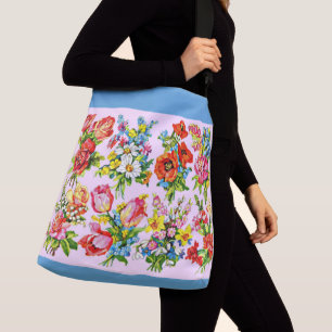 Sac Ajustable impression de collection de fleurs florales épique