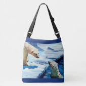 Sac Ajustable impression de deux ours polaires (Devant)