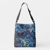 Sac Ajustable Impression de feuilles bleues (Dos)