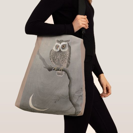 Sac Ajustable impression de hibou aux oreilles longues (De près)