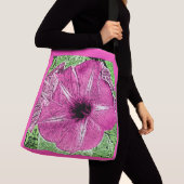 Sac Ajustable Impression de Morning Glory - rose fuchsia (De près)