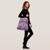 Sac Ajustable imprimé abstrait rouge blanc et bleu #1 (Sur le modèle)