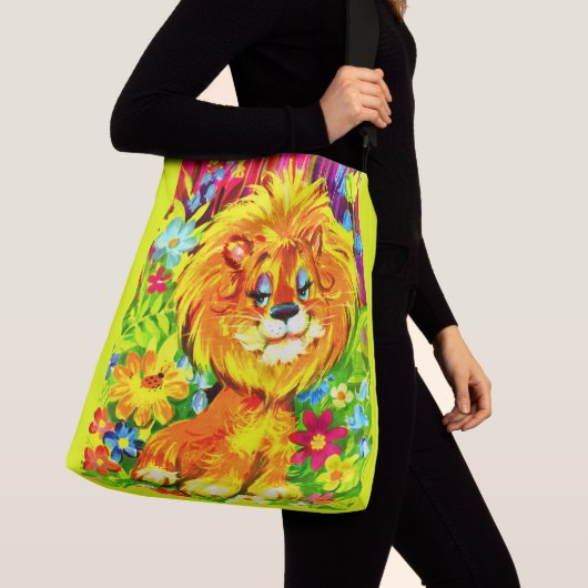 Sac Ajustable imprimé de lion (De près)