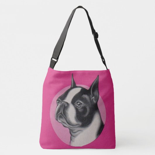 Sac Ajustable imprimé terrier de Boston (Dos)