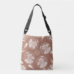 Sac Ajustable Imprimerie de bloc de dahlia marron mocha tendance