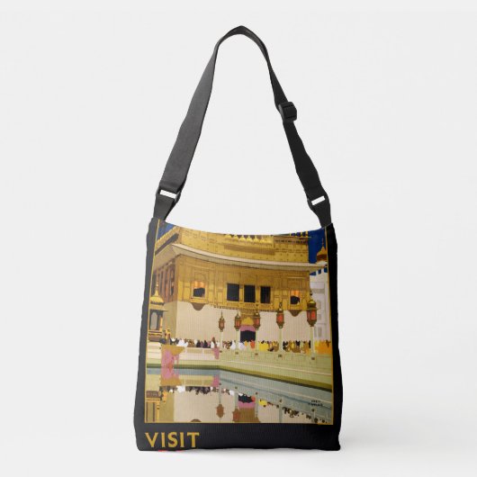 Sac Ajustable Inde affiche voyage art vintage indien (Devant)
