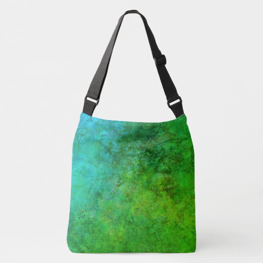 Sac Ajustable Industrie Rustique Rouille Inspiré Art Vert Bleu (Devant)