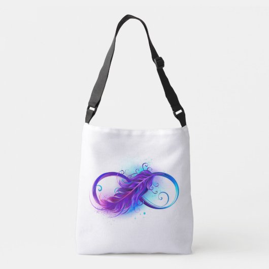 Sac Ajustable Infinity with purple feather (Dos)