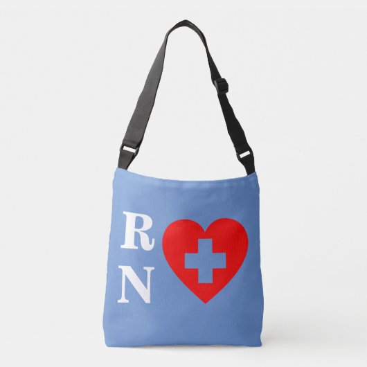 Sac Ajustable Infirmières Coeur rouge bleu (Devant)