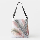 Sac Ajustable Initiales de feuilles de palmier tropicales (Dos)